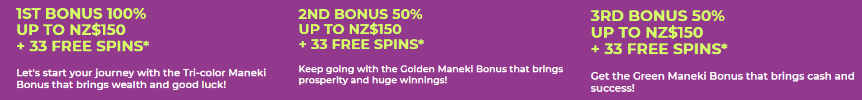 maneki casino deposit bonus