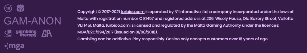 turbico casino secure