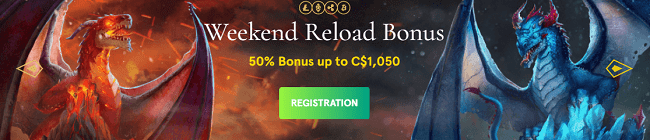 Сasinia casino - weekend reload bonus