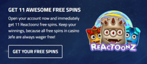 jefe casino free spins