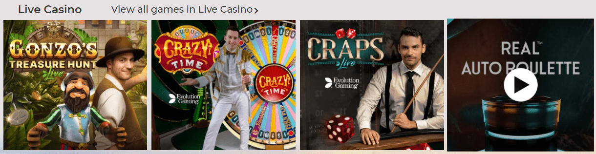 NYSpins casino live games