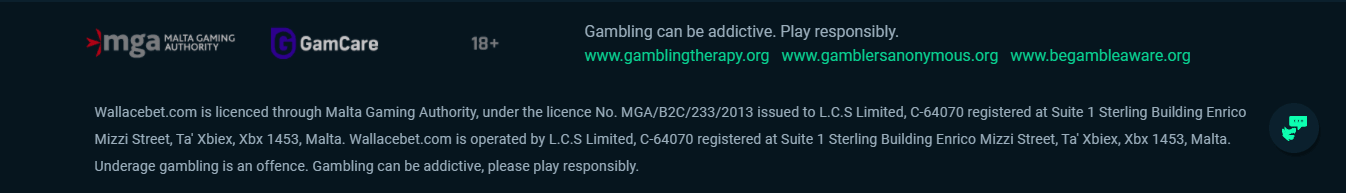wallacebet casino secure