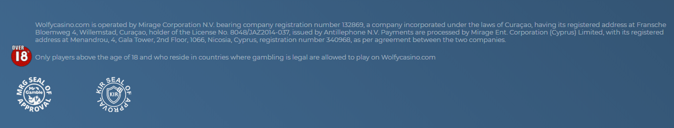 wolfy casino secure